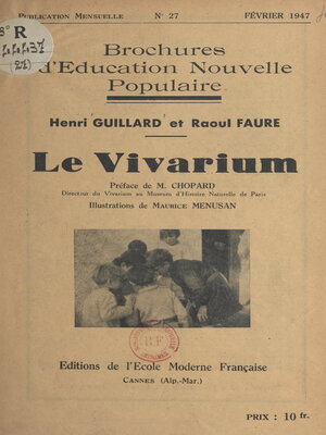 cover image of Le vivarium